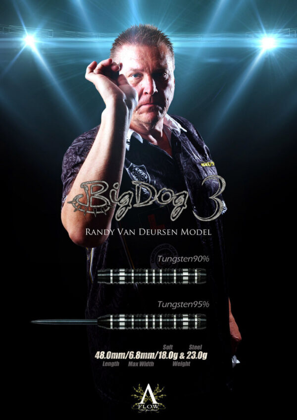 VexfOIxs__65332.jpg Dynasty A-Flow Black Line Big Dog 3 Randy van Deursen - Softdart