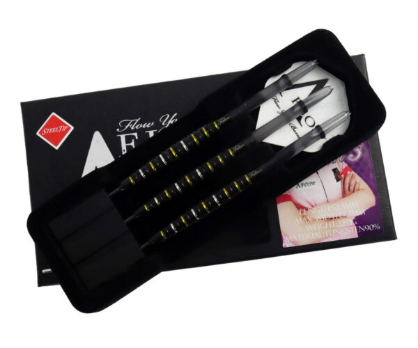 Dynasty A-Flow Black Line Fallon 3 MG Fallon Sherrock Black/Gold - Steeldart