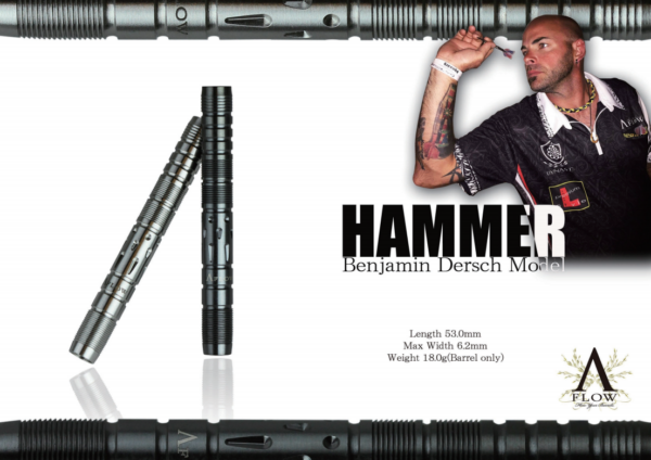 dynasty-a-flow-hammer.png Dynasty A-Flow Black Line "Hammer" Benjamin Darsch - Softdart