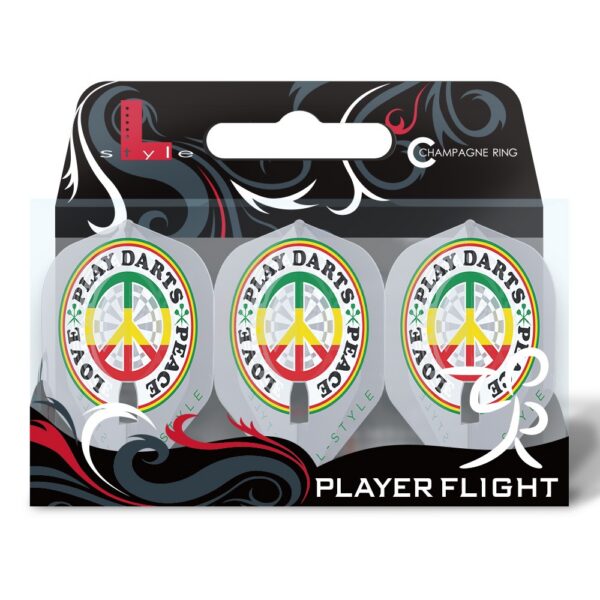 L-Style Champagne Flight Pro Deta Hedman V4 Standard - Weiß Transparent