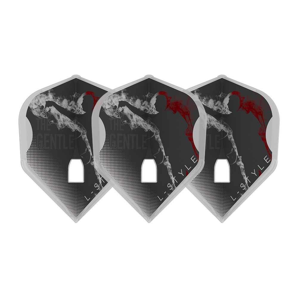 L-Style Champagne Flight Pro Mensur Suljovic Shape - Weiß Transparent