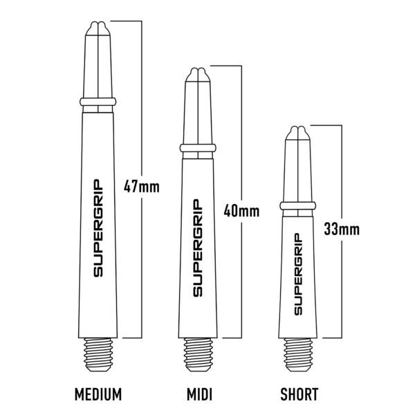 Harrows Supergrip Shaft - Hellblau
