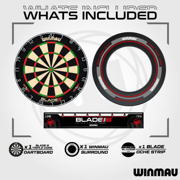 winmau-blade-6-dartboard-surround-set-2 Winmau Blade 6 Dartboard + Surround Set