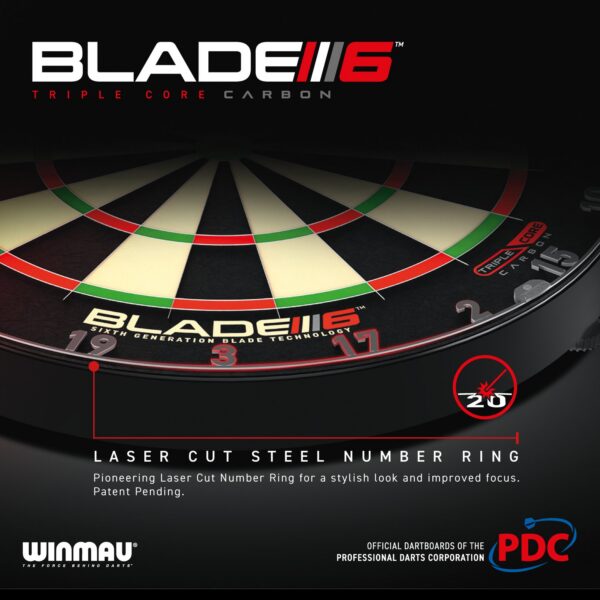 Winmau Blade 6 Triple Core Carbon Dartboard