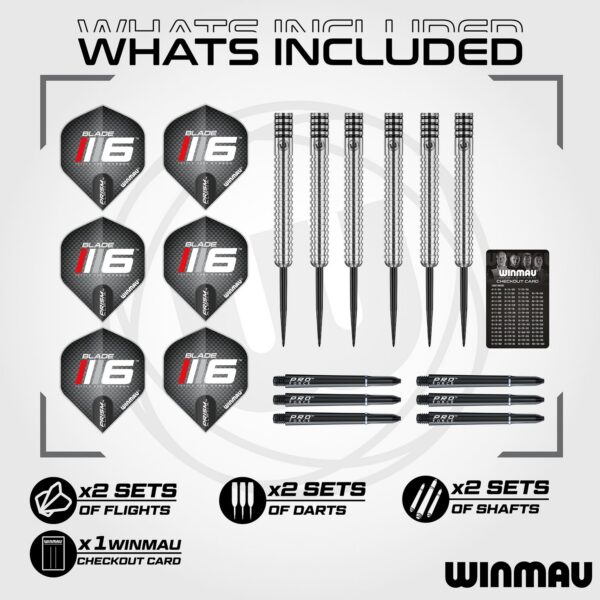 Winmau Blade 6 Triple Core Dartboard + Surround Set