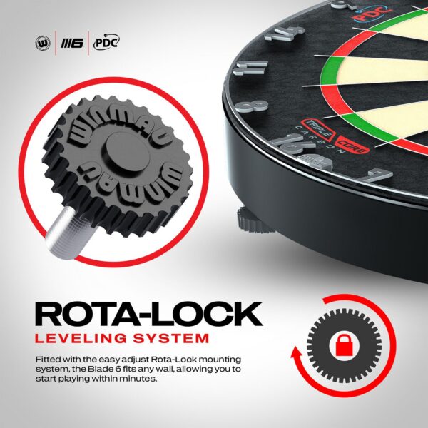 Winmau Blade 6 Triple Core Dartboard + Surround Set