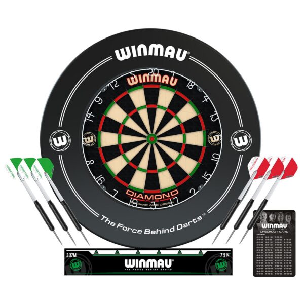 winmau-diamond-plus-dartboard-surround-set-1 Winmau Diamond Plus Dartboard + Surround Set