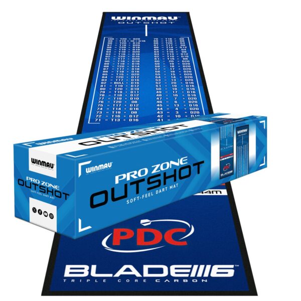 winmau-outshot-dartmatte-blau-2 Winmau Outshot Dartmatte - Blau