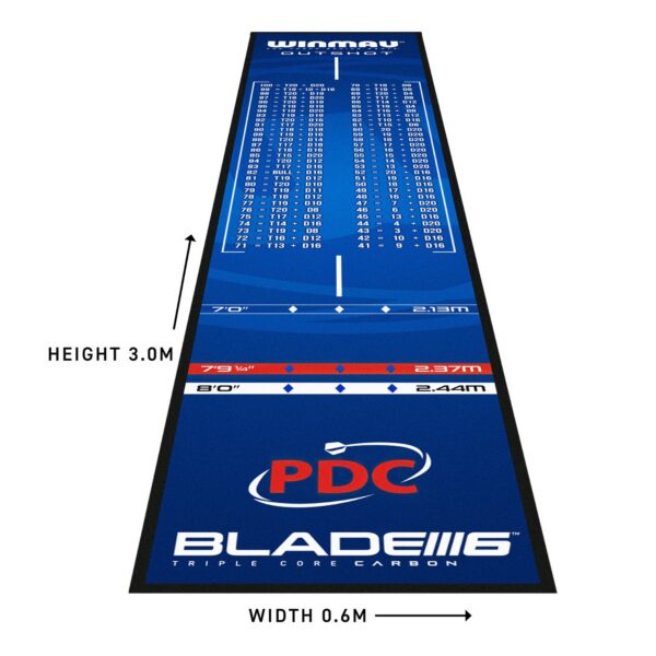 winmau-outshot-dartmatte-blau-3 Winmau Outshot Dartmatte - Blau