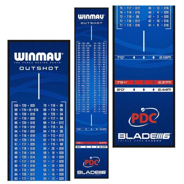 winmau-outshot-dartmatte-blau-4 Winmau Outshot Dartmatte - Blau