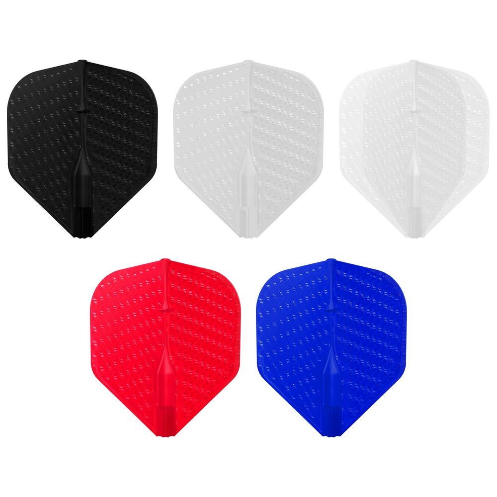 L-Style Champagne Flight EZ Dimple Standard in Schwarz, Weiß, Blau und Transparent