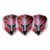 L-Style Champagne Flight EZ Prime Series Standard in Rot mit Helm-Motiv, Set mit drei Flights