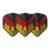 L-Style Champagne Flight EZ V Series Type D Standard in Schwarz mit Design in Schwarz, Rot und Gold, Set mit drei Flights