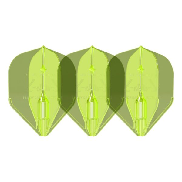L-Style Champagne Flight Fantom Standard Neongelb, 3er-Set