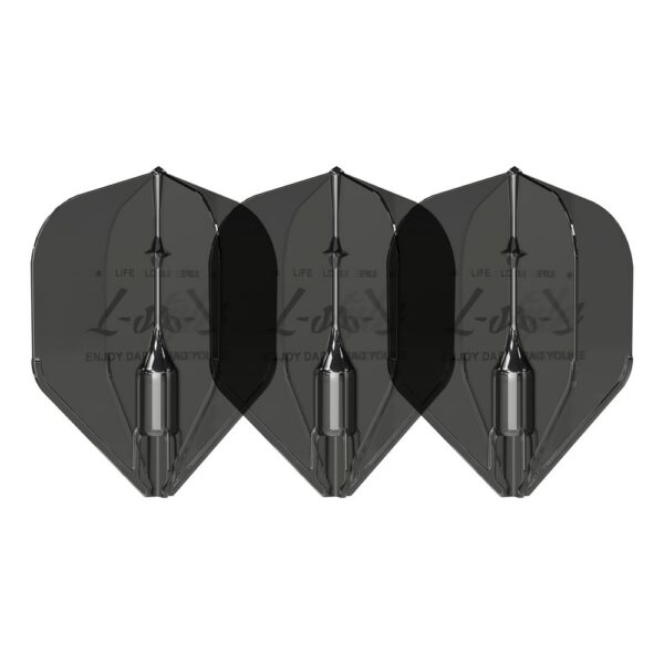 L-Style Champagne Flight Fantom Standard Schwarz, 3er-Set