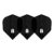 l-style-champagne-flight-pro-dimple-shape-schwarz L-Style Champagne Flight Pro Dimple Shape in Schwarz, Set mit drei Flights