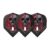 L-Style Champagne Flight Pro Ryan Searle V3 Standard in Schwarz Transparent mit Totenkopf-Motiv, Set mit drei Flights