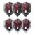 L-Style Champagne Flight Pro Ryan Searle V4 Standard in Schwarz Transparent und Weiß Transparent, je ein Set mit drei Flights