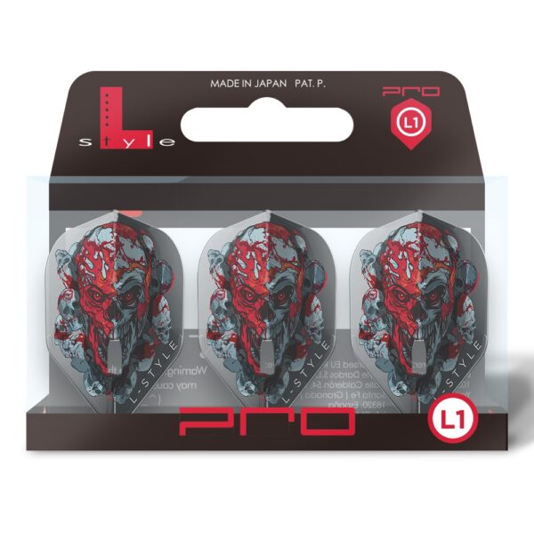 L-Style Champagne Flight Pro Ryan Searle V4 Standard in Schwarz Transparent in der Verpackung