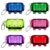 L-Style Krystal Flight Case SP in Blau, Grün, Neongelb, Pink, Lila und Rot