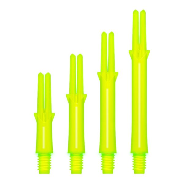 L-Style L-Shaft Locked Straight in Neongelb, Set mit drei Shafts