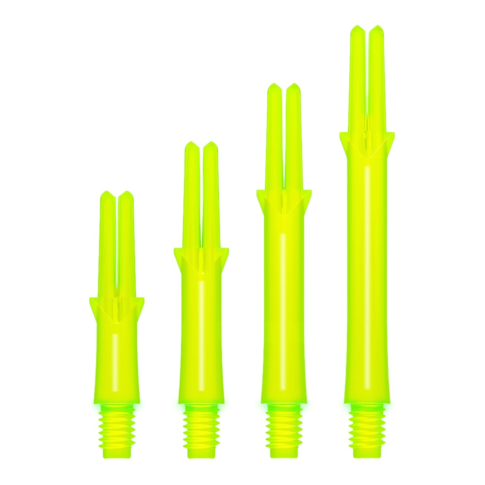 L-Style L-Shaft Locked Straight in Neongelb, Set mit drei Shafts