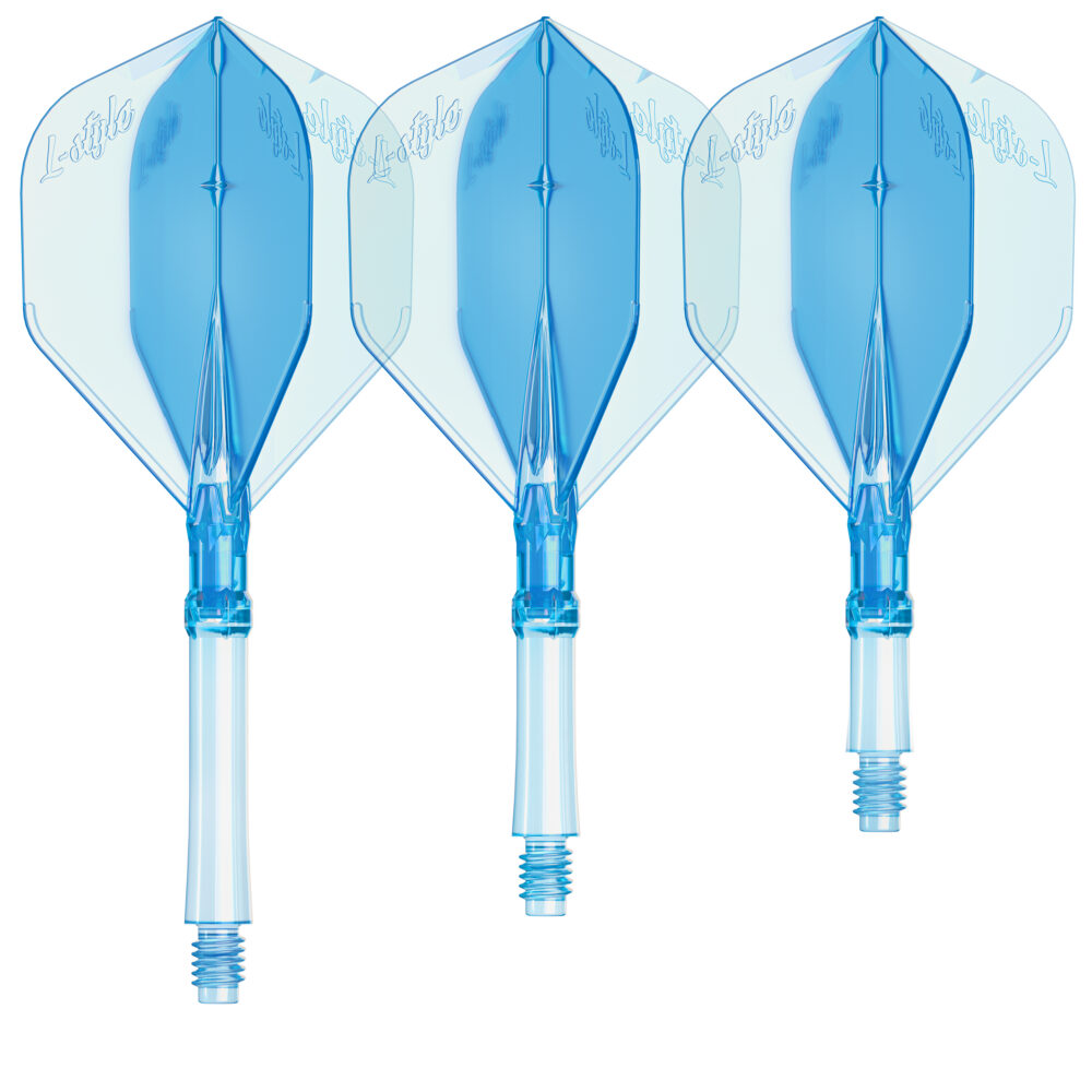 L-Style L-System Flight Standard in Blau Transparent, Set mit drei Flight-Shaft-Kombinationen