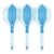 L-Style L-System Flight Standard in Blau Transparent, Länge 330, Set mit drei Flight-Shaft-Kombinationen