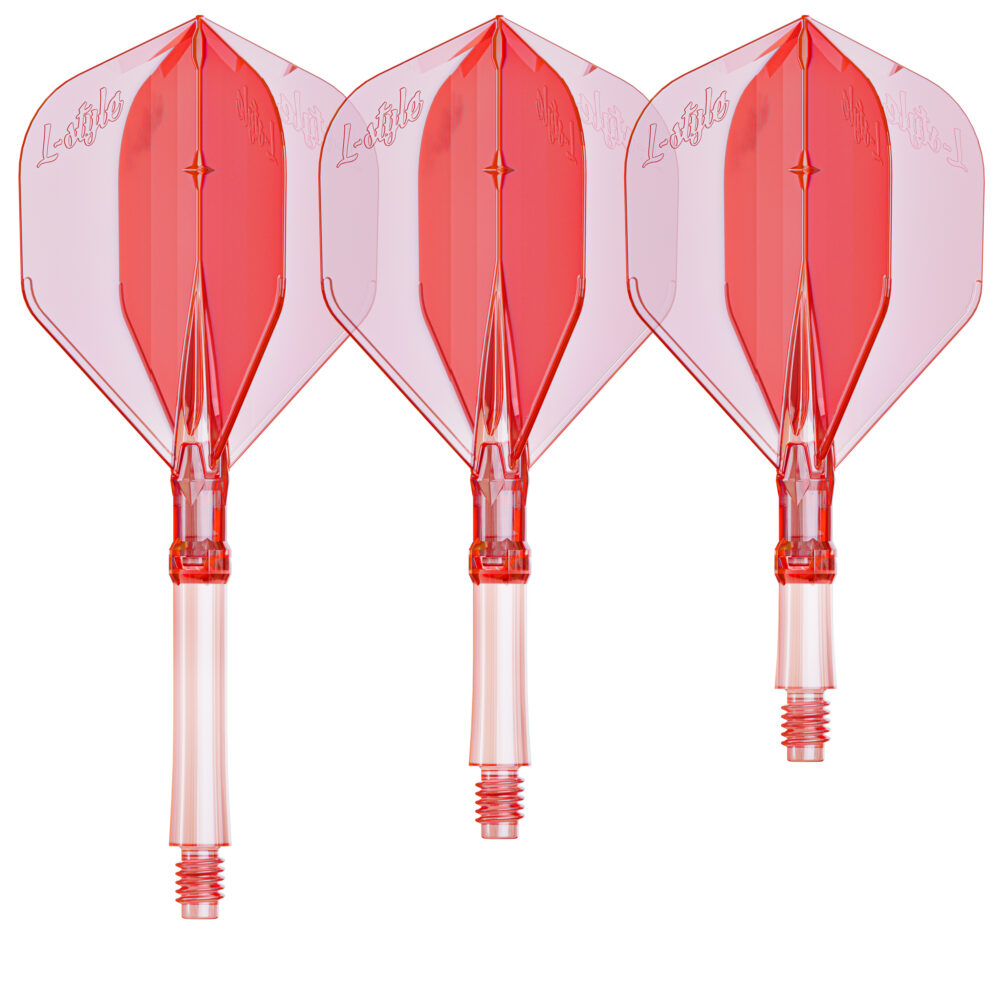 L-Style L-System Flight Standard in Rot Transparent, Set mit drei Flight-Shaft-Kombinationen
