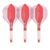 L-Style L-System Flight Standard in Rot Transparent, Länge 260, Set mit drei Flight-Shaft-Kombinationen