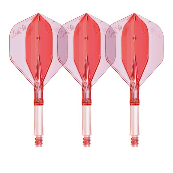 L-Style L-System Flight Standard in Rot Transparent, Länge 260, Set mit drei Flight-Shaft-Kombinationen