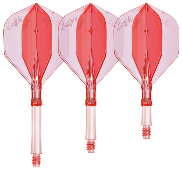 L-Style L-System Flight Standard in Rot Transparent, Set mit drei Flight-Shaft-Kombinationen
