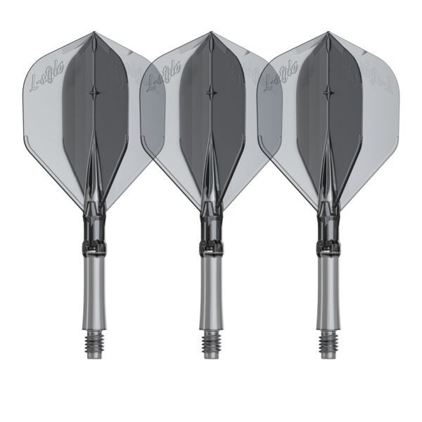L-Style L-System Flight Standard in Schwarz Transparent, Länge 260, Set mit drei Flight-Shaft-Kombinationen