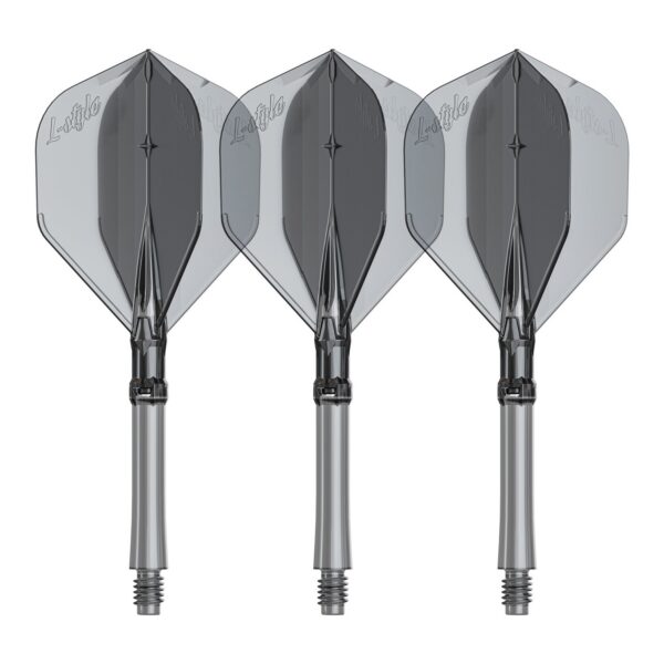 L-Style L-System Flight Standard in Schwarz Transparent, Länge 330, Set mit drei Flight-Shaft-Kombinationen