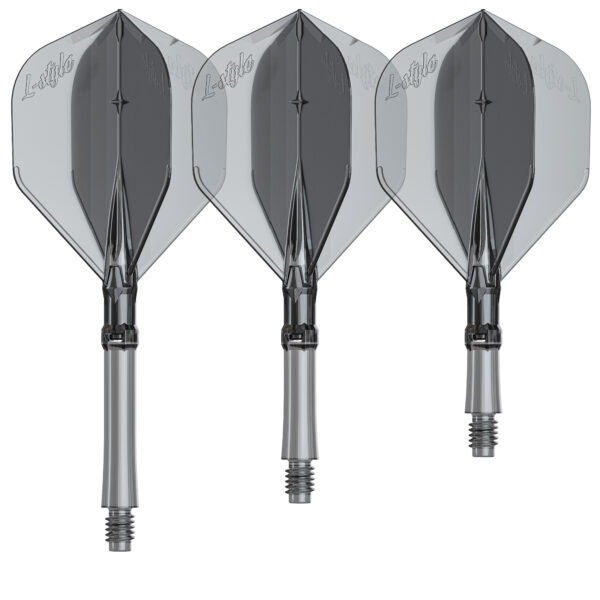 L-Style L-System Flight Standard in Schwarz Transparent, Set mit drei Flight-Shaft-Kombinationen