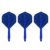 Drei Target K-Flex Flightsystem No2 Blau, Intermediate 26 mm