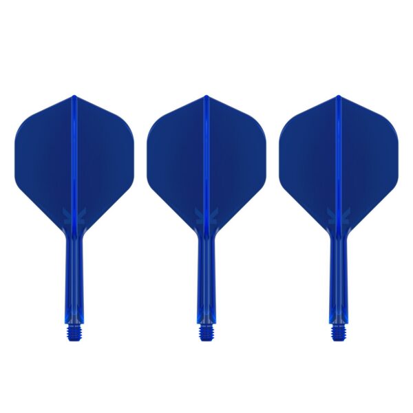 Drei Target K-Flex Flightsystem No2 Blau, Intermediate 26 mm