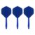 Drei Target K-Flex Flightsystem No2 Blau, Medium 33 mm