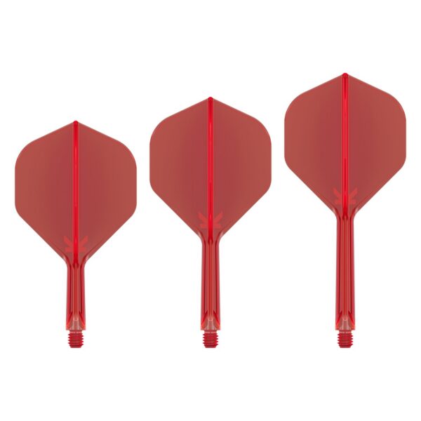 Target K-Flex Flightsystem No2 Rot in den Längen Short, Intermediate und Medium