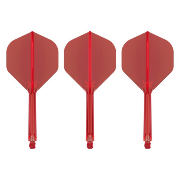 Drei Target K-Flex Flightsystem No2 Rot, Medium 33 mm