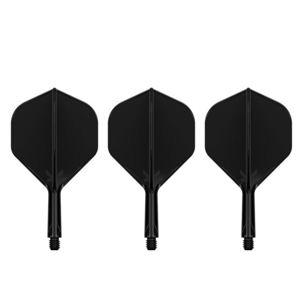 target-k-flex-flightsystem-no2-schwarz-02 Drei Target K-Flex Flightsystem No2 Schwarz, Short 19 mm