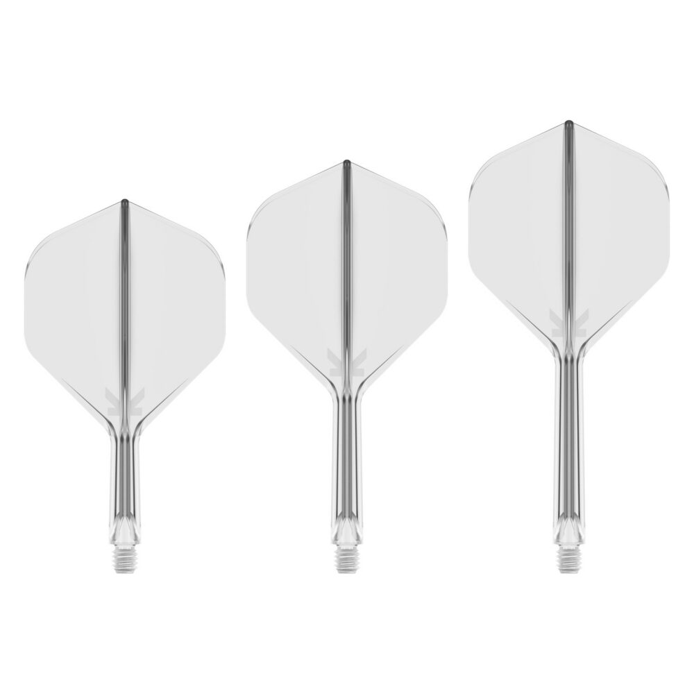 Target K-Flex Flightsystem No2 Transparent in den Längen Short, Intermediate und Medium
