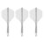 Drei Target K-Flex Flightsystem No2 Transparent, Medium 33 mm
