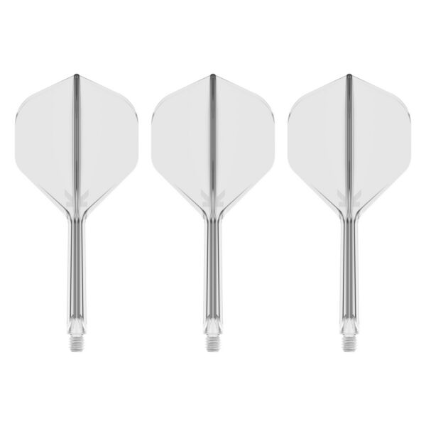 Drei Target K-Flex Flightsystem No2 Transparent, Medium 33 mm