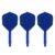 Drei Target K-Flex Flightsystem No6 Blau, Intermediate 26 mm