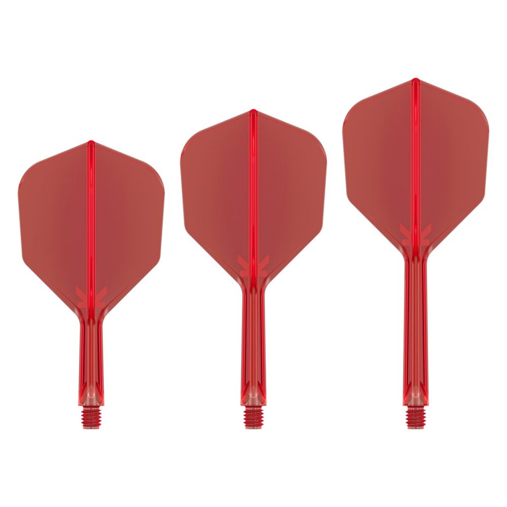 Target K-Flex Flightsystem No6 Rot in den Längen Short, Intermediate und Medium
