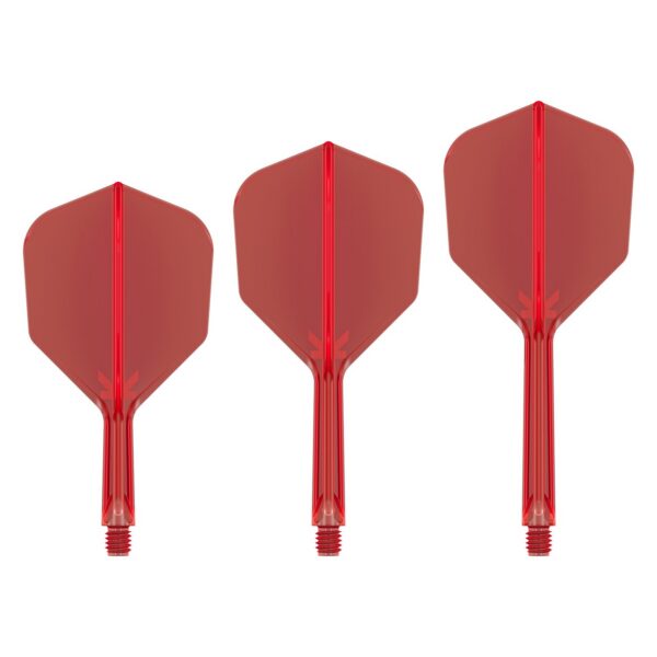 Target K-Flex Flightsystem No6 Rot in den Längen Short, Intermediate und Medium