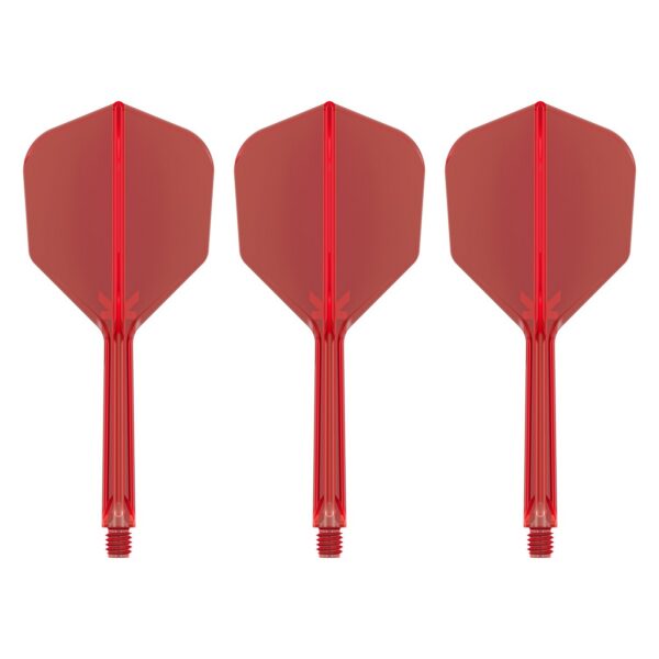 Drei Target K-Flex Flightsystem No6 Rot, Medium 33 mm