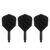 target-k-flex-flightsystem-no6-schwarz-02 Drei Target K-Flex Flightsystem No6 Schwarz, Short 19 mm