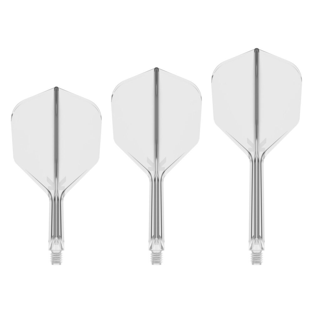 Target K-Flex Flightsystem No6 Transparent in den Längen Short, Intermediate und Medium